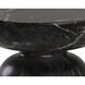 Lucida 20 X 18 inch Marble Look / Black Outdoor End Table